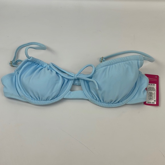 Xhilaration Other - NWT Juniors' Shirred Underwire Bikini Top - Xhilaration in Blue Medium